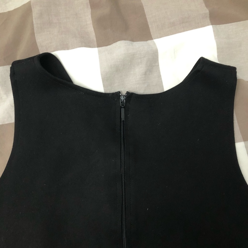 GINGER Black Structered Glam V Neck Adjustable Suede Tank-top Cropped Shirt Top - Picture 13 of 16